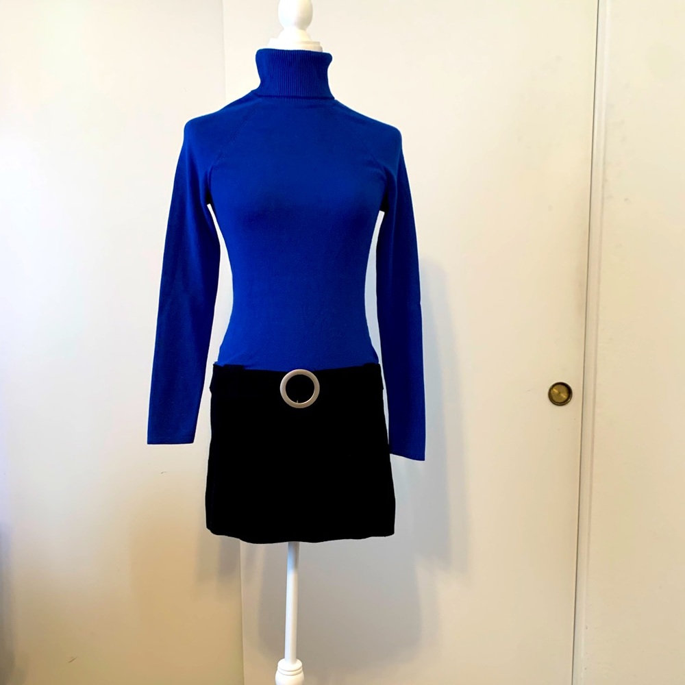 International Concept Vivid Blue Unique  Dress